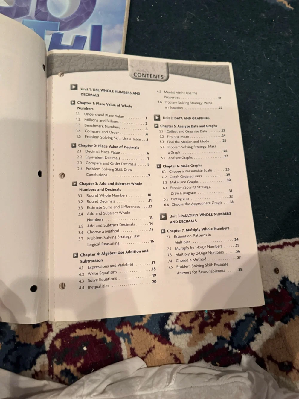 Harcourt Math Practice Workbook grades 4 and 5